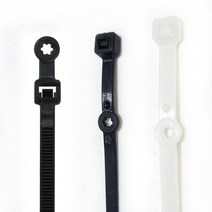 국산 특허 케이블타이 흑/백 피스 고정 선정리 타이원, 검정, B타입 300mm 300개