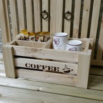 원목 커피박스 트레이 티맥보관함, 1개, 커피카페D