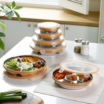 스텐 반찬통 나눔반찬통 스텐밀폐용기 3칸 4칸 5칸 6칸, 6칸_(대)