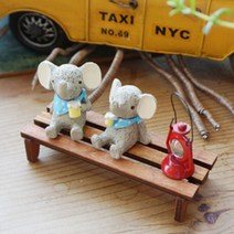 일음쇼핑^^*m코끼리 비어 4종 장식미니어쳐 인테리어 어쳐 홈인테리어 어처 어쳐세트일medi^*^, ab*^^선택없는