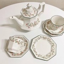 존슨브라더스 이터널뷰 eternal beau 찻잔 티팟 접시, 7인치 서빙볼