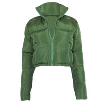 재킷을위한 여성 긴 슬리브 복구 zip up 단색 드로우 스트링 밑단 자른 공동