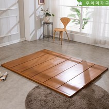 우아미가구 바유르우드 원목 침대 프레임 매트리스 깔판 저상형 패밀리 받침대, 서랍형