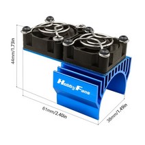 대형 선풍기 축사용 업소용 공업용 선풍기 취미 팬 RC 모터 방열판 이중 냉각 5V 적합 540 550 3650 1/10, 01 Motor Radiator 1