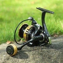 민물낚시대LINNHUE-낚시 릴 1000-7000 금속 EVA 그립 스피닝 잉어 낚시 바닷물 담수 액세서리 Pesca, 06 HR(METAL GRIP)_04 4000의 시리즈