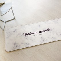 유니크한 대리석무늬 발매트, 화이트