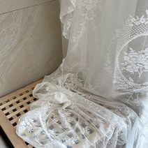 레이스커튼 빈티지커튼 창문커튼 꽃무늬커튼