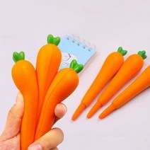 [이서지니]스퀴시 볼펜 6종 동물 과일 토끼 당근 파인애플 만두 선인장 복숭아 펜