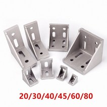 5 20 pcs 2020 2028 3030 3060 4040 4080 6060 8080 알루미늄 코너 브래킷 30 40 45 60 프로파일 커넥터 CNC 라우터, 2040 10PCS