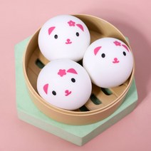 도도앤뉴 1+1 착한 고양이 3P 말랑이 클레이 찐득이 주물럭 장난감, 착한고양이3P(2개)