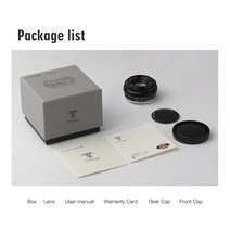 카메라렌즈 호환 mm+아랑 캐논 50mm1.8 24-70 rf 24-105 TTArtisan 25mm F2 전체 프레임 미러리스 카메라, 01 Black_04 M4/3