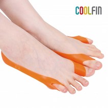 발애 [발가락교정구/무지외반증/발교정/휜발/삐뚤어진발/변형된발/의료기기/발가락통증/발가락밴드], 주황_S(215 240mm)
