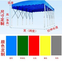 푸시 풀 캐노피 대형 창고 텔레스코픽 천막 텐트 저녁 주차 야외 모바일 식품 마구간 접이식, 19. 폭 6m x 길이 5m x 높이 2.5m 탑 천