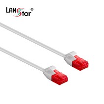 LANstar CAT.6 UTP 초슬림 랜케이블 20m/LS-SL6-20W/화이트/1Gbps 기가비트/250MHz 대역폭/인터넷 케이블/32AWG/연선/LSZH 난연/8P8C/RJ