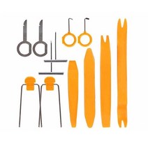 자동차특수분해도구 4pcs 자동차 오디오 분해 도구 자동 자동차 제거 수리 도구 키트 패널 플라스틱 트림 제거 도구 세트 높은 경도, 12개