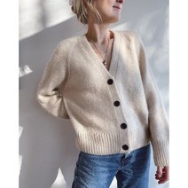 샴페인 가디건(Champagne Cardigan) / 쁘띠니트/ 손뜨개 도안(패턴) / 베이직한 / 여성스러운/ 봄 여름가을