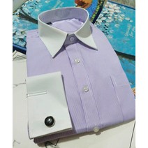 조폭셔츠 배틀 블러드 갱 영국 레트로 다른 흰색 줄무늬 남성 사업 미국인 대기