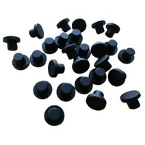 O-링고무키트4/10/20pcs Blak 라운드 솔리드 실리콘 고무 씰 홀 플러그 블랭킹 엔드 캡 T 타입 스톱퍼 3mm, 04 4.5mm_02 10pcs