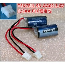 차무무 10 개 SB-AA02 3.6 볼트 1/2AA LS14250 ER14250 PLC 리튬 배터리 백업 플러그 커넥터, 한개옵션0