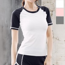 어깨 좁아 보이는 여자 나그랑 반팔 운동복 티셔츠