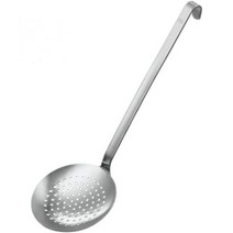 레슬레 12 cm 스테인리스 스틸 라운드 손잡이 거친 메쉬 와이어 스키머, Schaumlöffel flach grob geloc