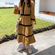 [리즈무드] 부토 레이스 플레어 원피스