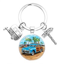 미니트레일러 미니카고트레일러 캠핑 트롤리 웨건 2022 새로운 귀여운 캠핑 왜건 키 체인 트레일러 post, 한개옵션1, 27 26