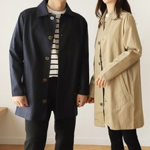 트렌치맥코트 남성 남자 남녀공용 하프코트 트렌치 자켓