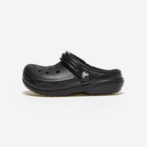 크록스 클래식 라인드 클로그 키즈 CRS207010-BLACK/BLACK