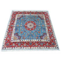 페르시아 카펫 손으로 짠 울 100 % 이란 카산 산 중형 사이즈 : 198cm × 194cm [카펫 카펫 대특가 ]