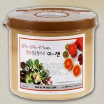 황토 진공 항아리 원형 누름독 1.5L 매실 오이지 김치 절임 반찬 이젠 누름통 밀폐, 1개