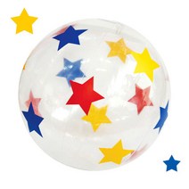 (R)투명공꾸미기-별 투명 비치볼 물놀이공