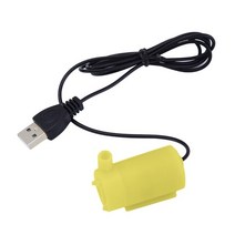 소형펌프 수중펌프 미니 휴대용 E56C 마이크로 잠수정 워터 펌프 어항 수족관 USB 전원 Dc 5V 2-3L/min 모터 수조, [03] Yellow