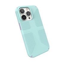 스펙 Speck Products Gemshell 그립 케이스 아이폰 14 프로 6.1인치 모델 투명/투명 147979, Pale Cyan/Lilac