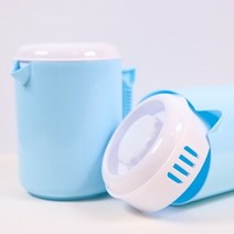 플라스틱 와플 반죽 주전자 반죽통 디스펜서, 네이비블루