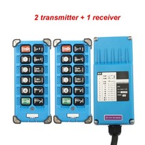 크레인 리모컨 기중기 원격제어 컨트롤러 스위치 산업용 무선 f21-e2b-8 리프트 ac 380v 220v 36v 12v 24v 868mhz, 2f1s, uhf 868MHz