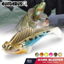 헌트 하우스 낚시 미끼 soft bait jig dark sleeper soft lure 7g10g14g21g swimbait wobblers pike bass shad for f, 002, 75mm 14g