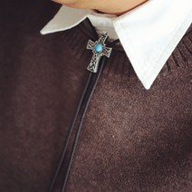 볼로타이 넥타이 십자가 타이슬링 끈 로프 스트링 큐빅 보타이 엔티크 큐빅원석 루프타이