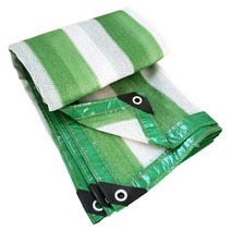 테라스 차양막 접이식 수동 어닝 창문 현관 차고지 녹색 스트라이프 hdpe 차양, 녹색 줄무늬 2줄, 1.5x8m