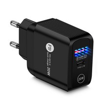 핸드폰 휴대폰 충전기 PD20W 고속 i핸드폰 휴대폰12 11 XR 8 7 6 샤오미 9 USB 삼성 호환 Glaxy 휴대, 한개옵션1, 01 EU plug  black