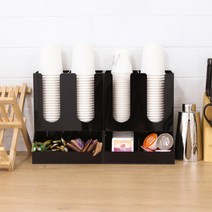 사무실 탕비실 커피보관 종이컵 디스펜서 화장지 홈까페 티슈옷 냅킨수납 스낵바 휴지