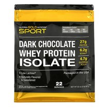 캘리포니아 골드 뉴트리션 Whey Protein Isolate 다크초콜렛(907g)