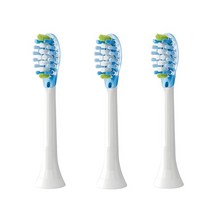 칫솔 헤드 칫솔모 전동칫솔헤드 뚜겅 캡 호환 필립스 소닉케어 플렉스케어 다이아몬드 클린 헬시 화이트 프로텍티브 클린 플렉스케어 hx9073 hx6730 교체 모, 3 화이트