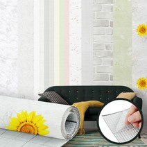 리빙템 곰팡이NO 실크벽지시공 도배종류 스티커 셀프 도배지 #999EA, 파벽돌 2.5M