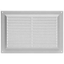 INTERNAL VENTS 환풍구 덮개 12.7cm x 20.3cm 브라운 | 내장 방충망 - 사각 공기 반환 그릴 | 플라스틱 환풍구 덮개 | 루버 디자인 | HVAC 환기 외부, 5x8 Inch, Gray