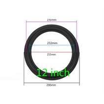 GHXAMP 10 인치 12 서스펜션 서브 우퍼 고무 서라운드 사이드 스피커 수리 원래 공장 1 쌍, 12inch