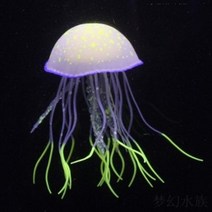 모비딕 레이아웃 어항 장식 해파리 수조 플로팅 수족관 야광 조경 형광 장식품, 1개