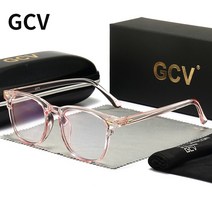 GCV-초경량 블루 라이트 사각 안경 리벳 프레임 남녀공용 블루레이 컴퓨터 고글 조니 뎁 같은 단락 안경