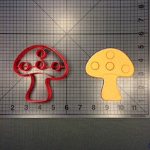 김펀칭기 김펀치 야채 시리즈 귀여운 버섯 집 모양 스팀 빵 쿠키 커터 케이크 퐁당 장식 금형 3D 인쇄 PLA, 11 mushroom 4 inch