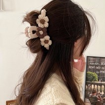 마롱패션 꽃 포인트 머리 핀 집게 삔 URK114 헤어 띠 겨울 마롱
